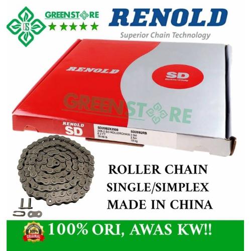 Jual RENOLD ROLLER CHAIN RS 100 - 1 SINGLE - SIMPLEX - ORIGINAL MADE IN ...