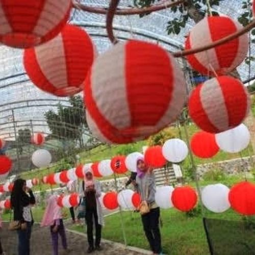 Promo Lampion Outdoor Merah Putih Dekorasi 17 Agustus Lampion Kain