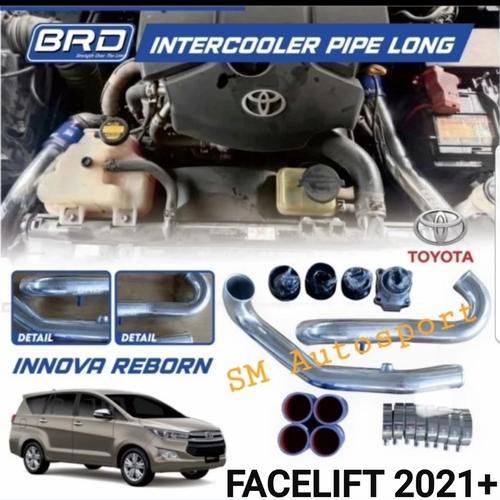 Jual BRD Pipa Turbo Intercooler TOYOTA Innova Reborn Fortuner VRZ Hilux 21+ Polish / Silver