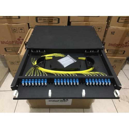 Jual OTB 48 core LC Singlemode rackmount sliding rail + Pigtail ...