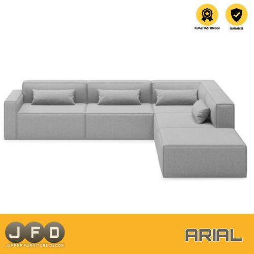 Jual Sofa Letter L Minimalis Modern Arial Sectional Sofa 5 piece