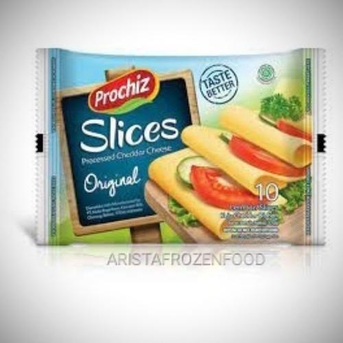 Jual PROCHIZ KEJU SLICE 10 LBR CHEDDAR CHEESE SLICES ORIGINAL HALAL