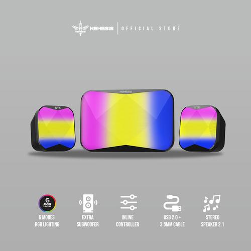 Promo Speaker Gaming Subwoofer 2.1 RGB 
