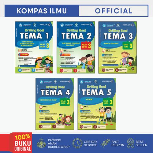 Promo Buku Drilling Soal Tematik SD/MI Kelas 3 Tema 1 2 3 4 5 - TEMA 1 ...