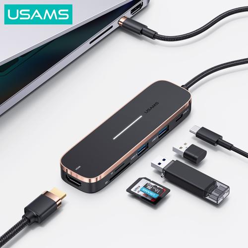 Promo USAMS Multifunctional Type C HUB USB3 0 PD100W HDMI 4K TF SD Card promo-usams-multifunctional-type-c-hub-usb3-0-pd100w-hdmi-4k-tf-sd-card