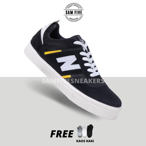 new balance numeric all black