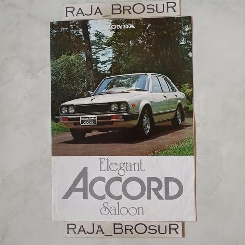 Jual Poster brosur katalog leaflet Honda Accord Elegant Saloon 1980
