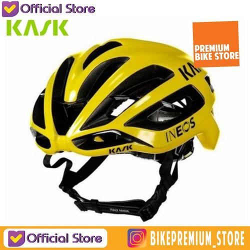 Promo Helm Sepeda Original Helmet Kask Protone Team Ineos Yellow