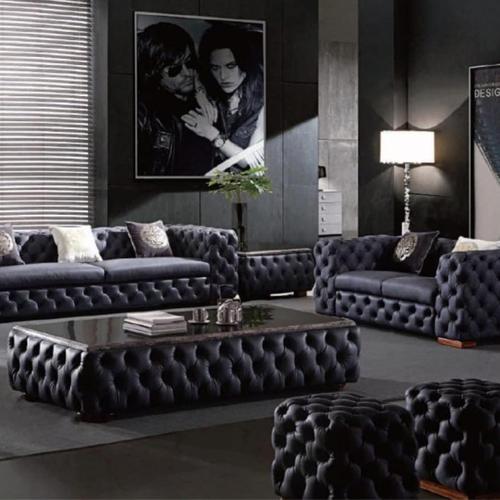 Jual IDEA Sofa Chesterfield Semi Kulit / Sofa Classic / Ruang tamu
