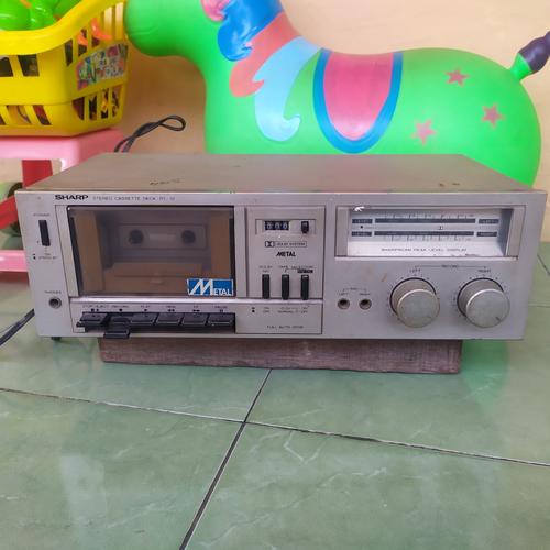 Jual radio jadul lawas STEREO TAPE DECK SHARP RT10H mati off Kab