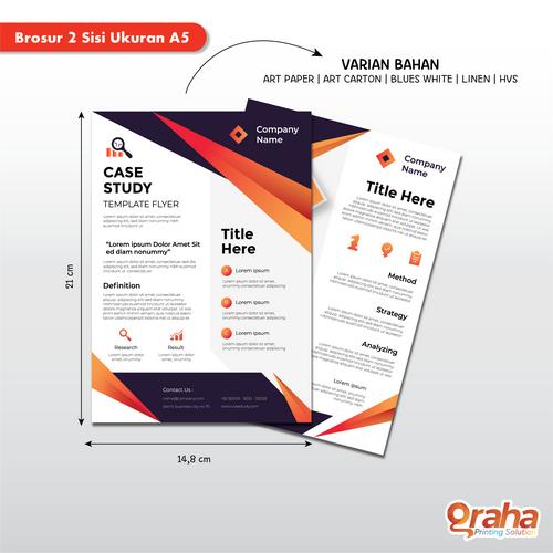 Gambar Cetak Brosur / Leaflet / Flyer A5 - 2 Sisi - Art Paper 120 dari Graha Printing undefined Tokopedia