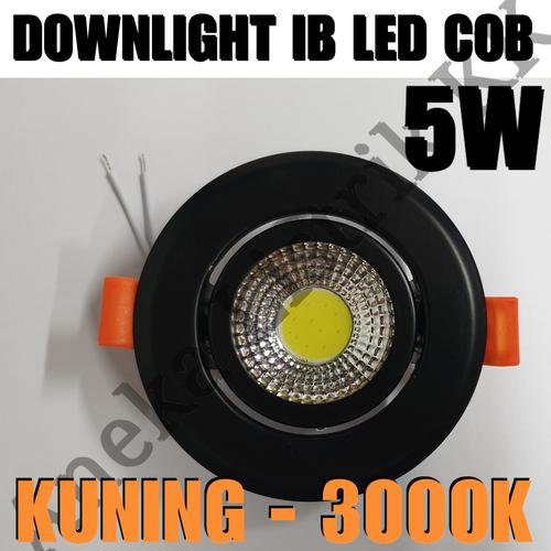 Jual DOWNLIGHT LED COB 5W HITAM DL SPOT SOROT 5 W WATT DOWN LIGHT ...