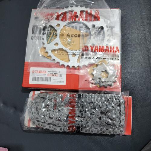 Jual Gear Set Gir Depan Belakang Rantai Paket Byson Yamaha 45P