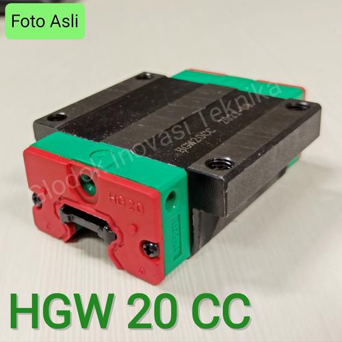 Jual linear guide bearing sliding HGW 20 HGW20 HG20 20mm HGW20CC block