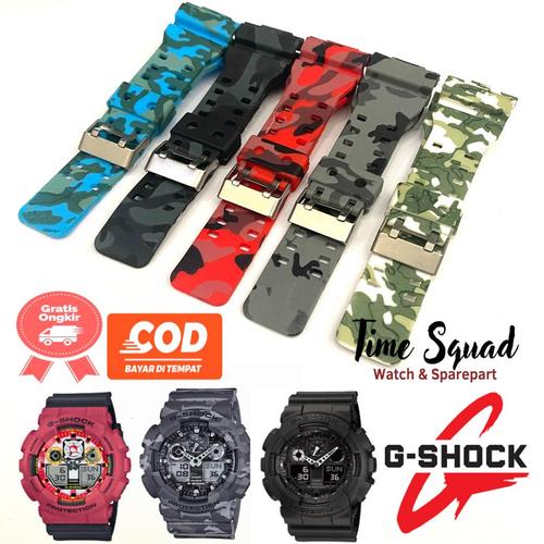 Jual Strap tali jam tangan casio g shock ga100 ga400 rubber g