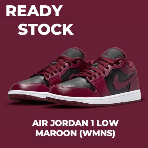 maroon jordan 1 low