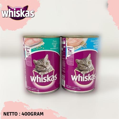 Jual whiskas kaleng tuna 400gr makanan kucing basah Tuna Kota