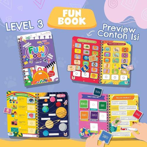 Jual Konsep FunBook Level 1-3 Busy Book Buku Aktivitas Edukasi Anak TK ...
