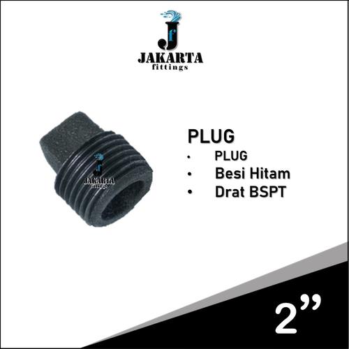 Jual SQUARE PLUG PIPE PIPA BESI HITAM DRAT BESI BSPT 2