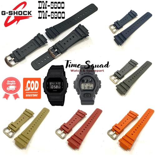 Tali strap jam tangan Casio G shock DW5600 tali jam rubber DW6900 di  Timesquad Store Tokopedia