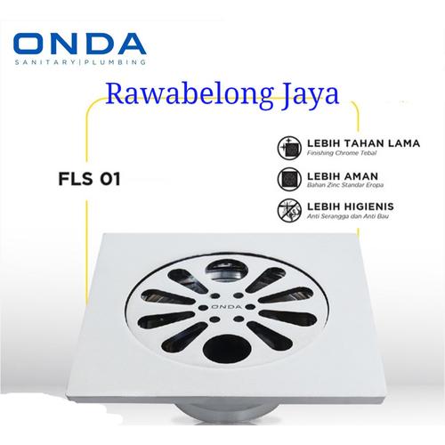 Jual SARINGAN AIR KAMAR MANDI FLOOR DRAIN ONDA FLS01 STAINLESS Jakarta Barat TB RAWABELONG