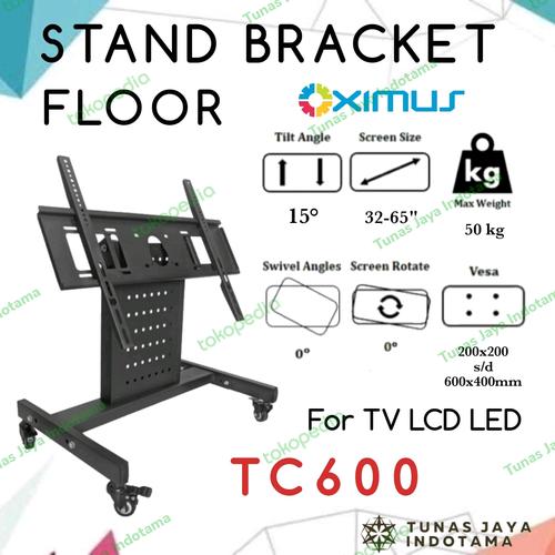 Jual STAND PANGGUNG 32-65 INCH RODA 