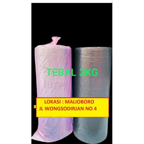 Jual buble wrap roll Hitam, TEBAL 2KG Kab. Sleman Bubble Wrap