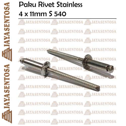 Jual Paku Rivet Stainless 4 x 11mm / Blind Rivet S 540 - Jakarta Pusat ...