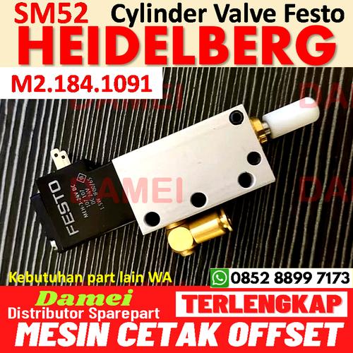 Vanne à Cylindre FESTO M2.184.1091 AVLM-8-20-SA - Pour Presse Heidelberg SM74 SM102