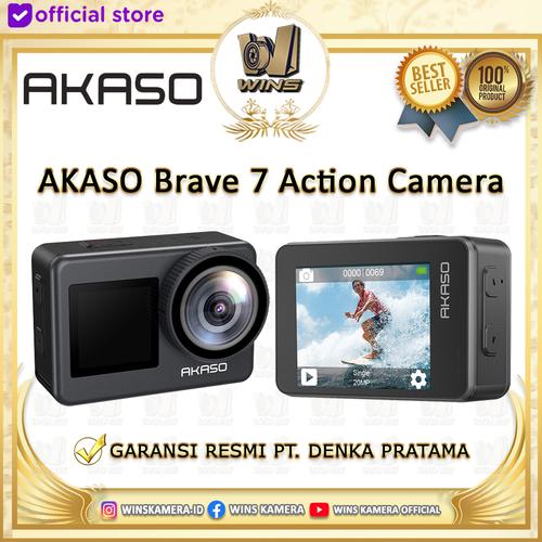 Promo AKASO Brave 7 Action Camera Underwater IPX8 4K 30FPS 20MP Cicil 0 3x Jakarta Utara