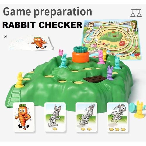 Permainan Lucky Rabbit Jual DIY MAINAN ANAK RABBIT CHECKER SNAKE LADDET ULAR TANGGA PUZZLE ...