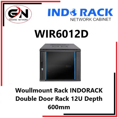 Jual Woullmount Rack INDORACK Double Door Rack 12U Depth 600mm WIR6012D ...