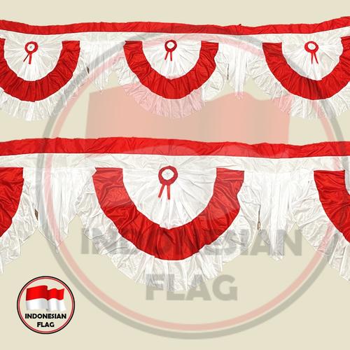 Promo Bendera Merah putih backdrop rumbai circle 9 meter - Kab ...