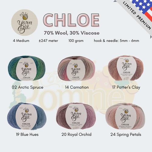 Jual LIMITED USA YARN BEE CHLOE BENANG WOL HALUS LEMBUT PREMIUM SOFT 14 Carnation