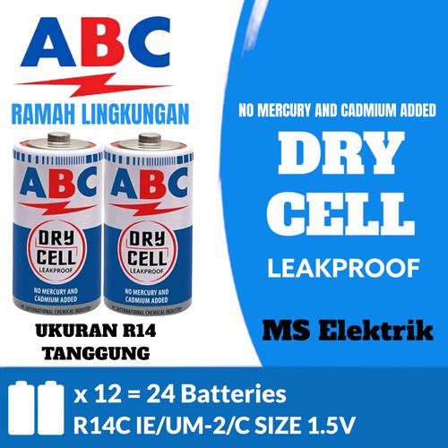 Jual 24 pcs Baterai ABC Biru R14 / Type C / Tanggung - Kota Depok - MS ...
