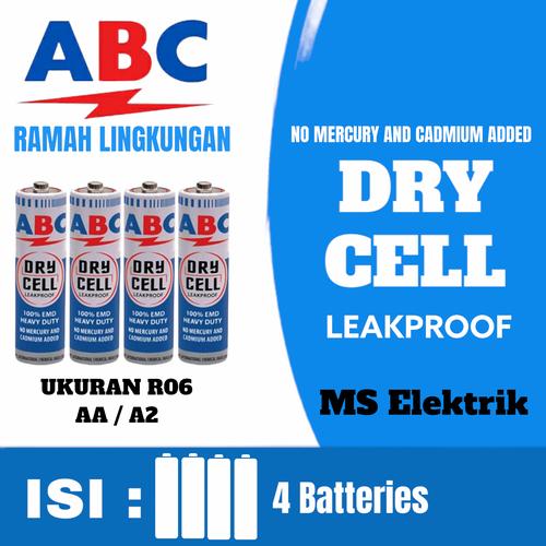 Jual 4 pcs Baterai ABC Biru R06 / AA / A2 - Kota Depok - MS ELECTRIK ...