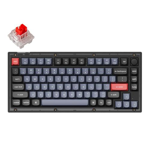 Promo Keychron V1 QMK Fully Assembled KNOB Custom Mechanical Keyboard