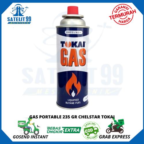 Jual Gas Kaleng, Gas Sekali Apakai, GAS PORTABLE 235 GR CHELSTAR TOKAI ...