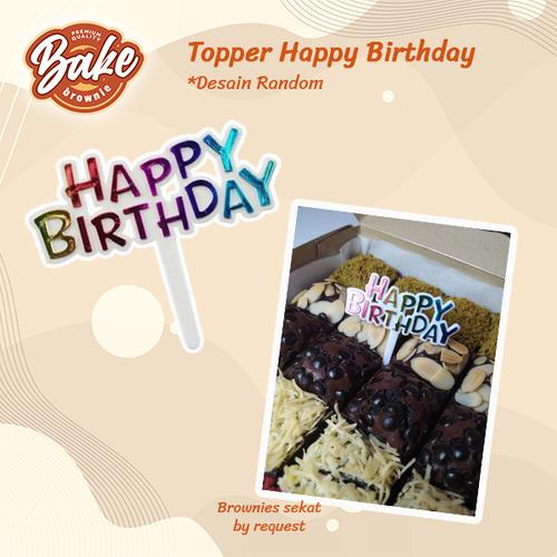 Jual kue brownies fudgy sekat roti ulang tahun bisa request tulisan ...
