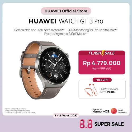 Gambar HUAWEI WATCH GT 3 Pro 46mm | ECG | Pro Health Care dari Huawei Official Store Jakarta Selatan Tokopedia
