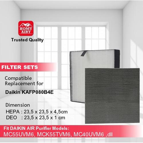 Jual HEPA filter Daikin KAFP080B4E Air Purifier MC55UVM6 MCK55TVM6