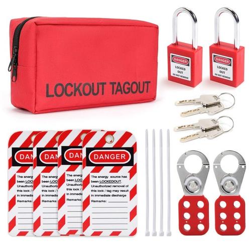 Promo Lockout Tagout Kit - Safety Lockout Padlocks Loto Hasps Lockout ...