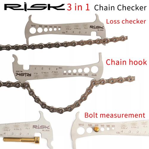 Jual Risk 3 In 1 Chain Checker Hook Bolt Measuring Tool - Rantai Sepeda ...