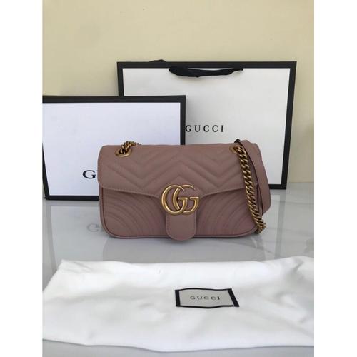 Jual GUCCI Quilted Leather GG Marmont 