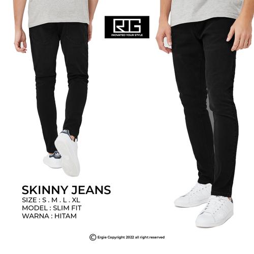 Jual Celana Jeans Skinny Pria Hitam 
