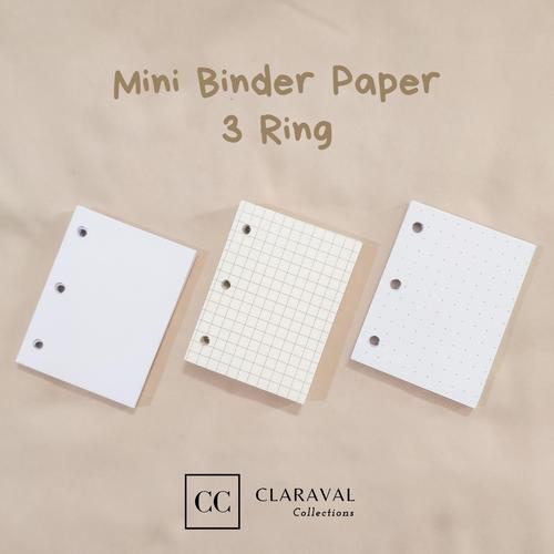 Jual Mini Binder Paper 3 Ring / Kertas Mini Binder / Kertas Journalling