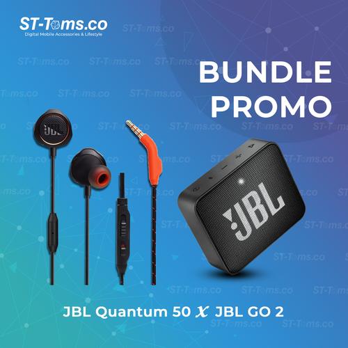 JBL Quantum 50 Wired Earphone X JBL Go 