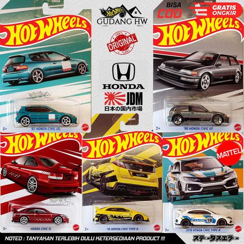 Voiture Miniature Hot Wheels - Honda Civic Si Rouge (Série 3/5)