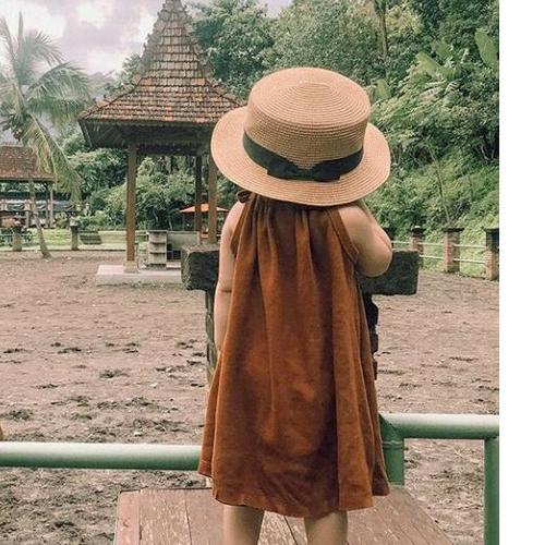 Jual Topi Pantai Boater Anak Jerami 