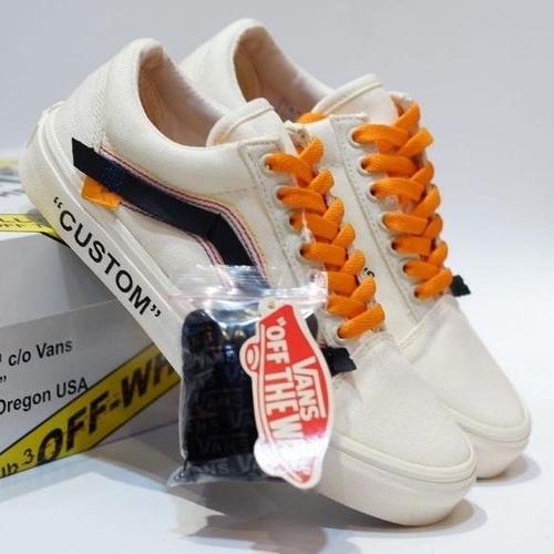 custom white old skool vans